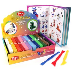 Pepy Reusable Non-Drying Modeling Clay Set of 24