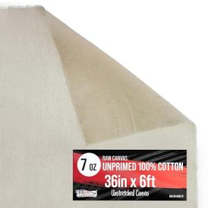 7-Ounce Unprimed Canvas Roll - 36" x 6