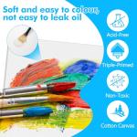 ESRICH 12-Pack Blank Canvas Boards for Painting