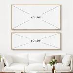 Large Vintage Seaside Canvas Print for Home