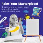 Artlicious 12-Pack Blank Canvas Boards 9 x 12 Inch