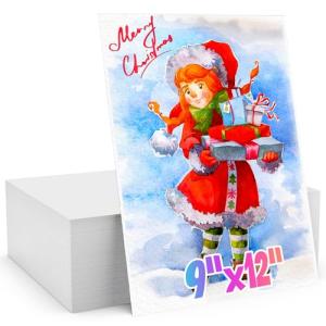 Bulk Watercolor Paper Pack - 250 Sheets, 9"x12