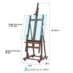 Extra Large Beech Wood H-Frame Studio Easel