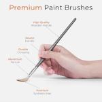 Nicpro 40 PCS Paint Brush Set for Artists