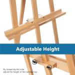 Adjustable Beechwood A-Frame Artist Easel