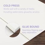 KIWIHUB 100% Cotton Watercolor Paper Pad - 9x12