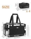 Relavel Clear Makeup Organizer with Adjustable Dividers