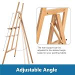 Adjustable Beechwood A-Frame Artist Easel