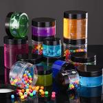 Satinior 12 Pack Clear Plastic Storage Jars