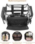 Relavel Clear Makeup Organizer with Adjustable Dividers
