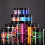 Satinior 12 Pack Clear Plastic Storage Jars