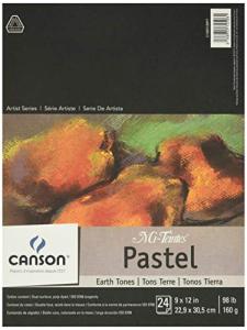 Canson Mi-Teintes Pastel Paper Pad, Earth Tones
