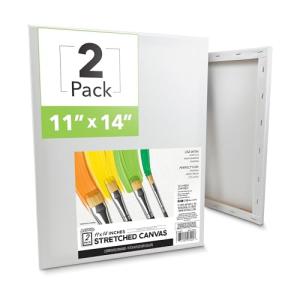ArtSkills 11x14 Stretched Canvases, 2-Pack