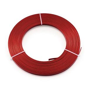 Red 18 Gauge Flat Aluminum Wire for Crafts