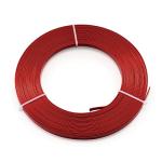 Red 18 Gauge Flat Aluminum Wire for Crafts