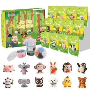 12 Animal Air Dry Clay Kit for Kids
