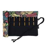 30 Pocket Brush Roll Up Bag - Leaf Design