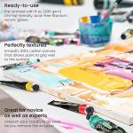 ARTEZA 12x12 Canvas Pack of 8 for Painting