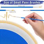 Anezus 100-Piece Fine Detail Paint Brush Set