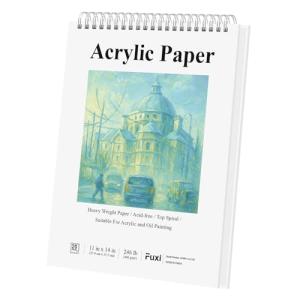 Fuxi 11x14 Inch Acrylic Paint Pad, 20 Sheets