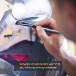 Nicpro 10-Piece Flat Paint Brush Set