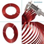 Red 18 Gauge Flat Aluminum Wire for Crafts