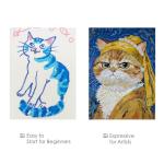 48-Color Oil Crayon Set with 4 White Pencils