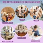 10-Piece Stretched Cotton Canvas Set for Painting