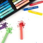 48-Color Oil Crayon Set with 4 White Pencils