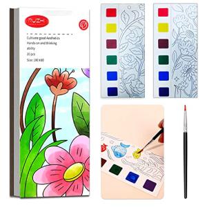 JUNQIU Watercolor Coloring Books for Kids