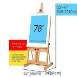 MEEDEN Classic Wood Studio Easel for Artists