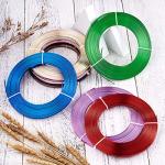 Red 18 Gauge Flat Aluminum Wire for Crafts