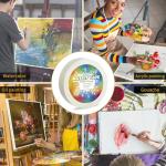 White Medium Tack Artist Masking Tape, 1" x 165FT