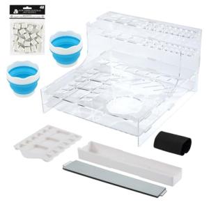 Watercolor Organizer with Brush Holder & Palette