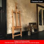Adjustable H Frame Floor Art Easel with Wheels