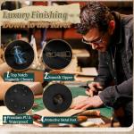 Vintage Flap Messenger Bag for Men - Black