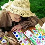 JUNQIU Watercolor Coloring Books for Kids