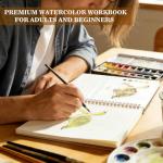 OYVOYV Beginner Watercolor Workbook: Nature Scenes Kit