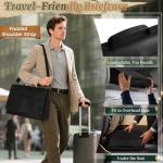 Vintage Flap Messenger Bag for Men - Black