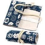 Canvas Pencil Wrap Case for 48 Colored Pencils