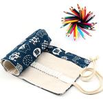 Canvas Pencil Wrap Case for 48 Colored Pencils