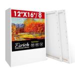 12x16 Inch Stretched Canvas, 8 Pack for Painting