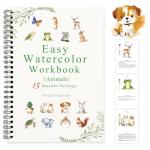 Watercolor Animal Coloring Book for Adults