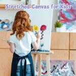 12x16 Inch Stretched Canvas, 8 Pack for Painting