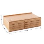 4 Drawer Wooden Artist Storage Box for Supplies