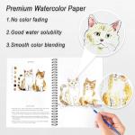 Watercolor Animal Coloring Book for Adults