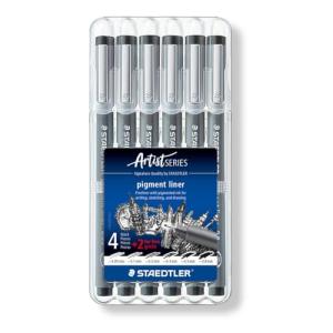 Staedtler Pigment Liner Black Ink Marker Set