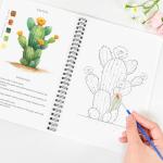 Watercolor Workbook Set for Beginners with 16 Colors