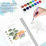 Watercolor Workbook Set for Beginners with 16 Colors