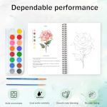Watercolor Workbook Set for Beginners with 16 Colors